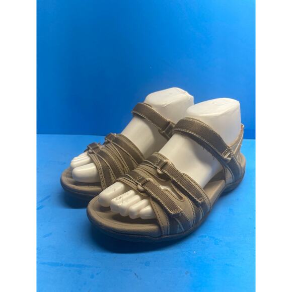 Earth Spirit Beige Sport Sandals Women's 8 Strappy Hiking Outdoor Athletic - Picture 1 of 12
